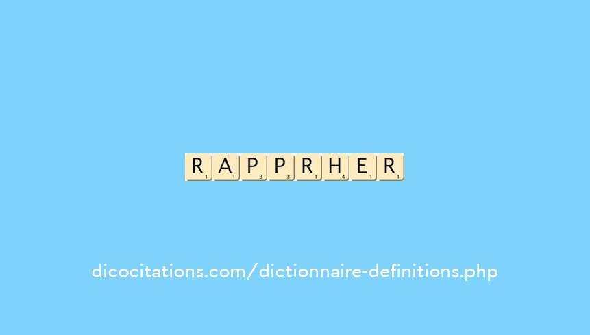 rapprocher rapprocher
