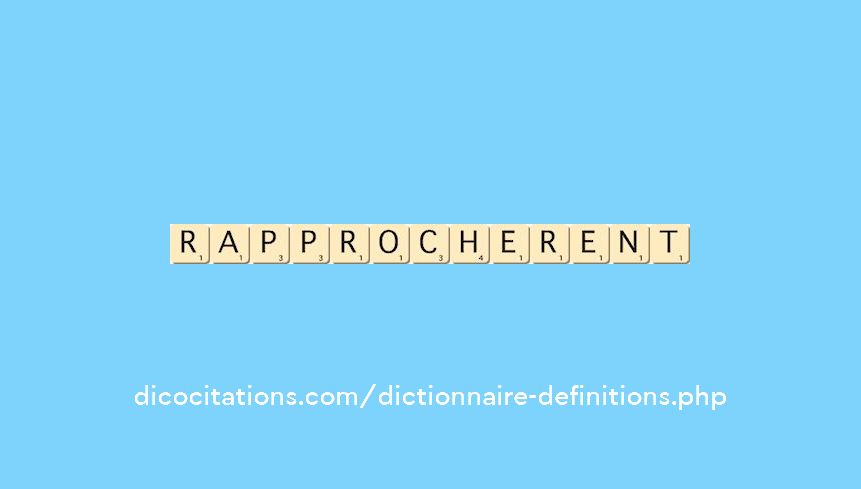 rapprocherent rapprocherent