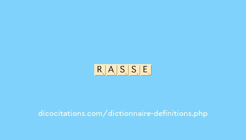 rasse rasse