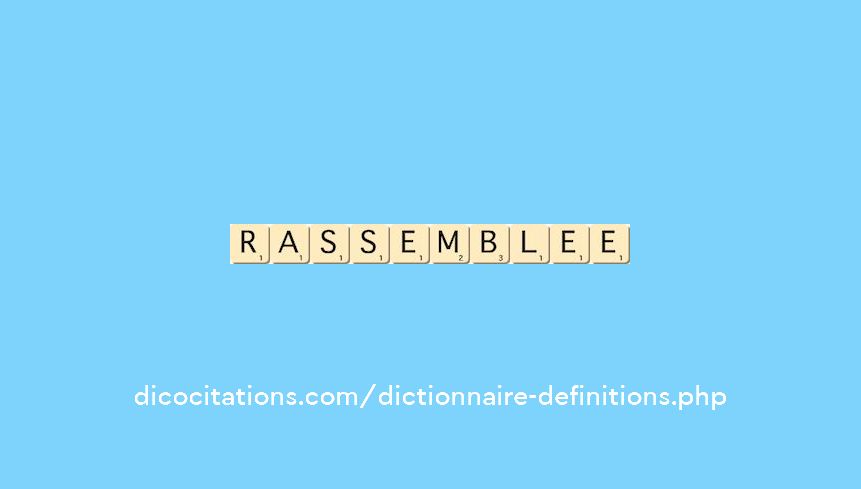 rassemblee rassemblee