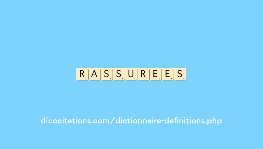 rassurees rassurees