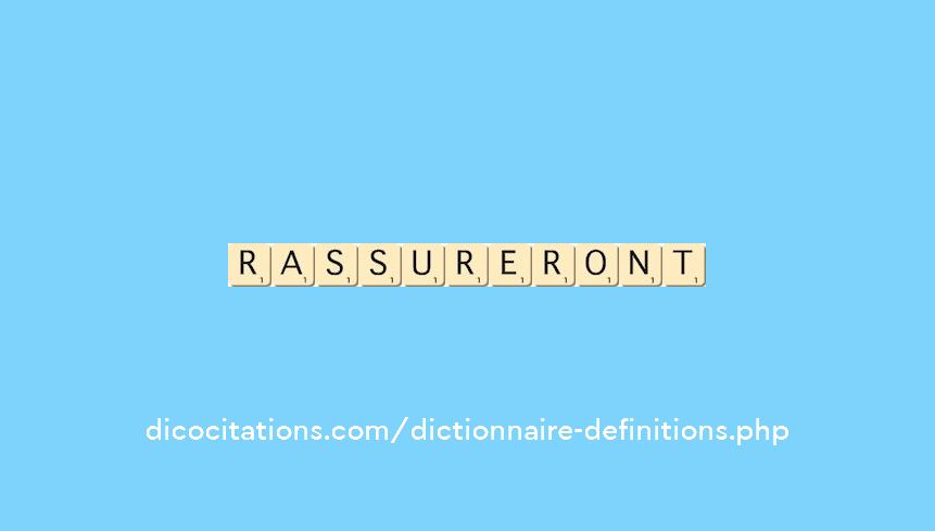 rassureront rassureront