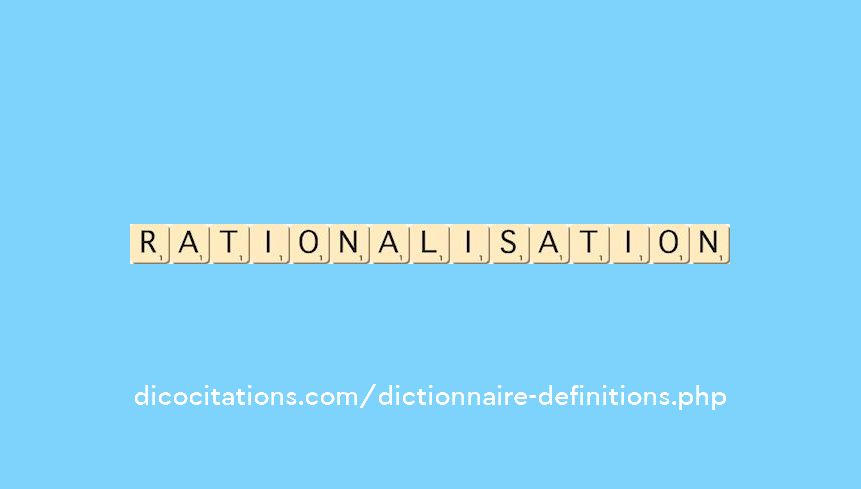 rationalisation