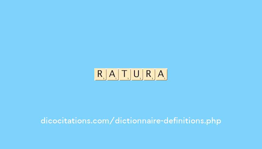 ratura ratura