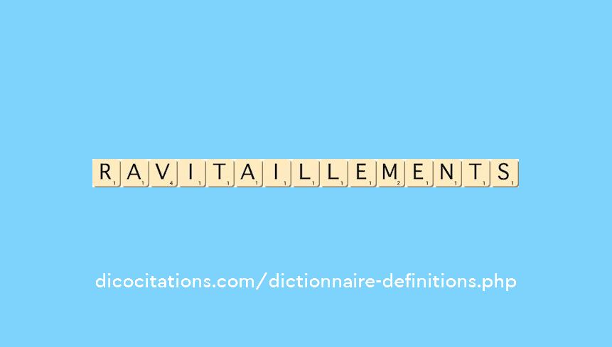 ravitaillements ravitaillements