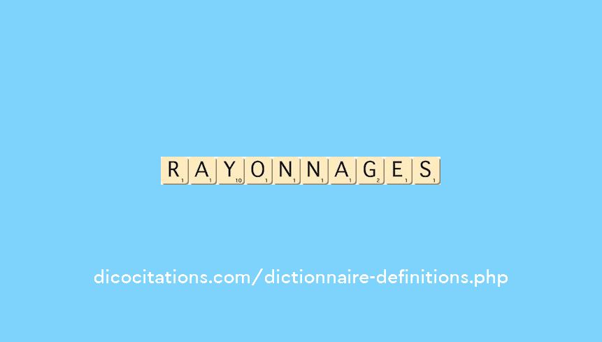 rayonnages rayonnages