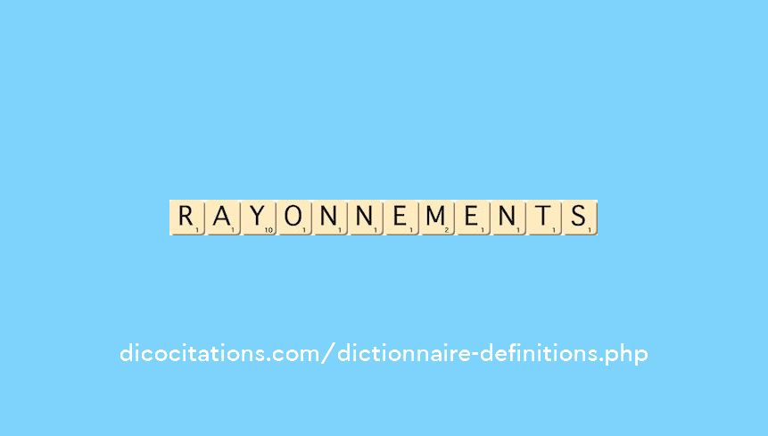 rayonnements rayonnements