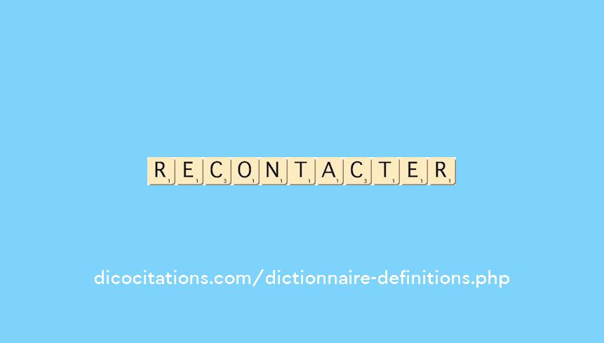 re-contacter re-contacter