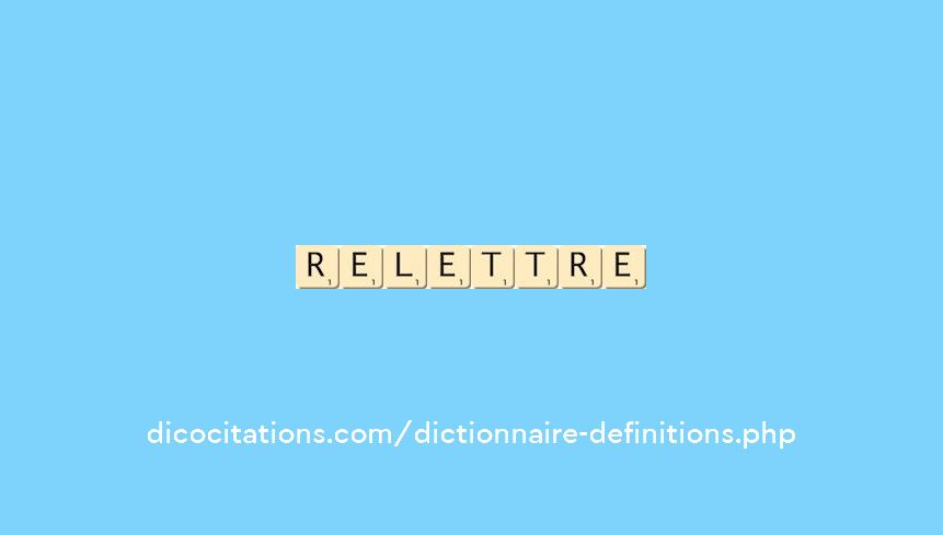re-lettre re-lettre