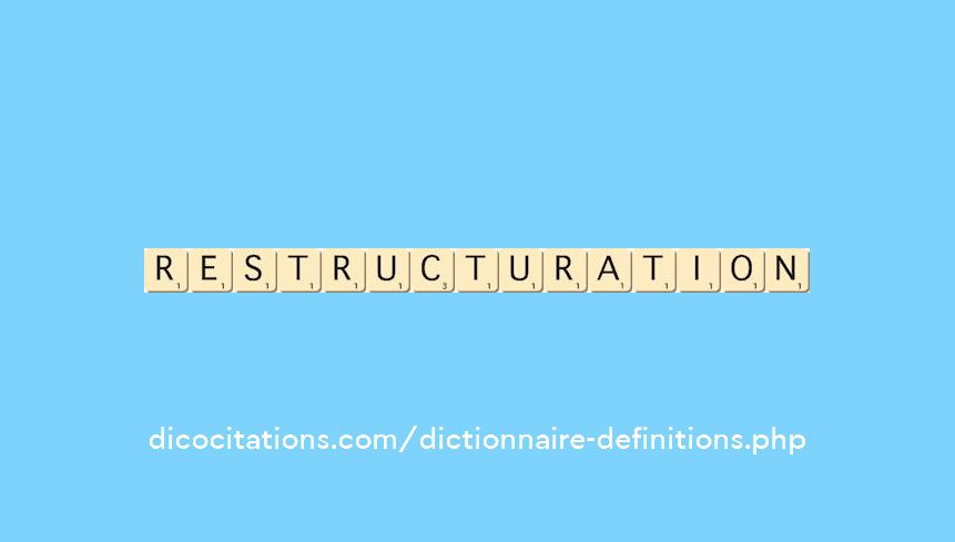 re-structuration