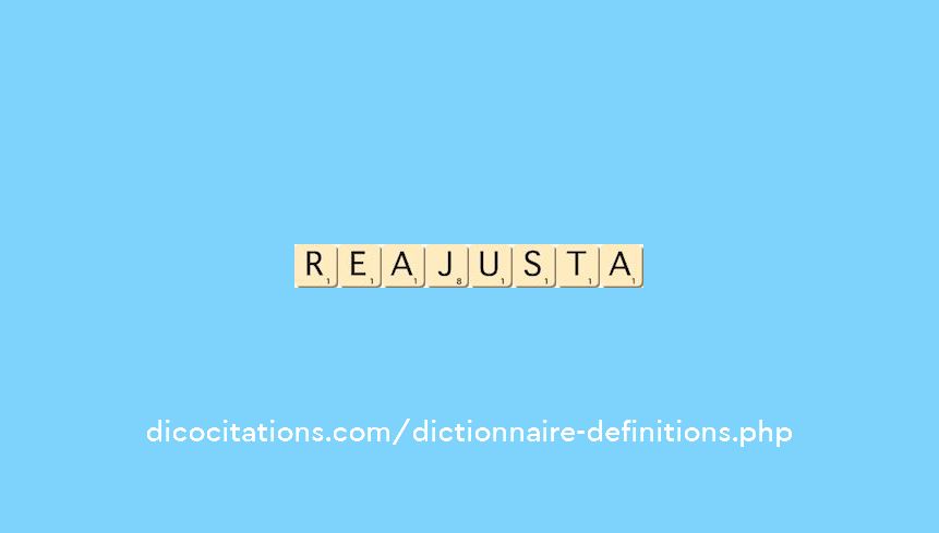 reajusta reajusta