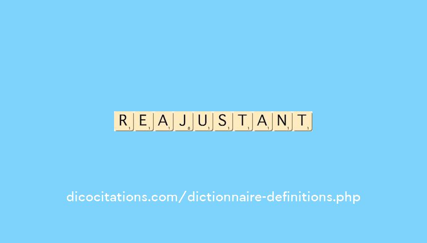 reajustant reajustant