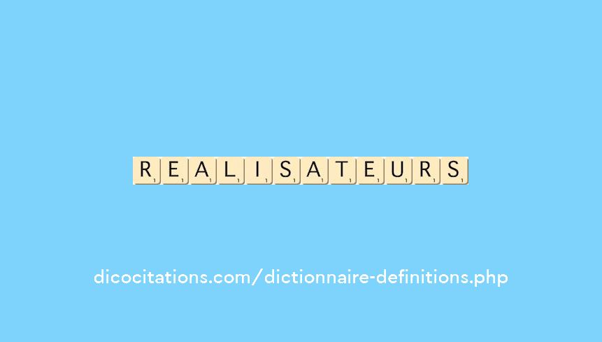 realisateurs