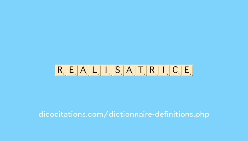 realisatrice realisatrice