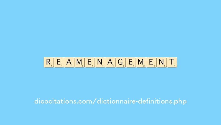 reamenagement reamenagement