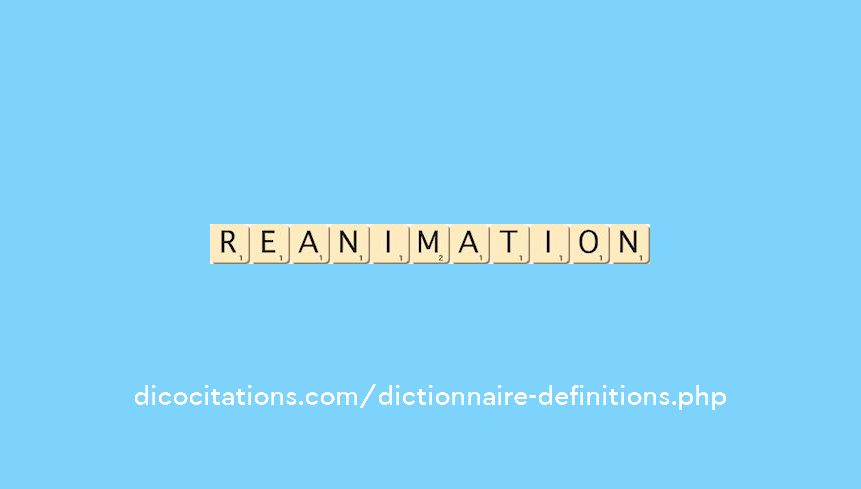 reanimation reanimation