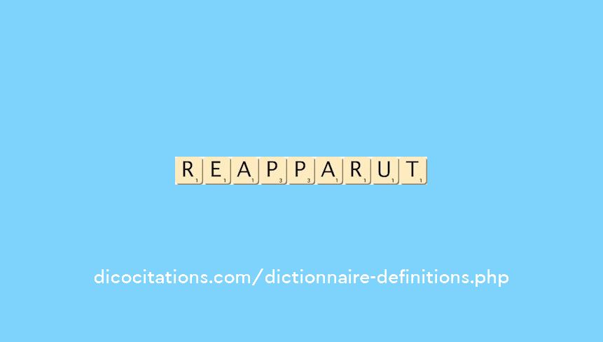 reapparut reapparut