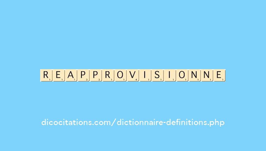 reapprovisionne