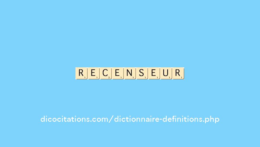 recenseur recenseur