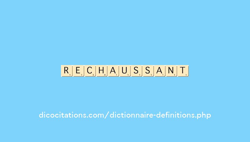 rechaussant rechaussant