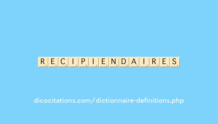 recipiendaires