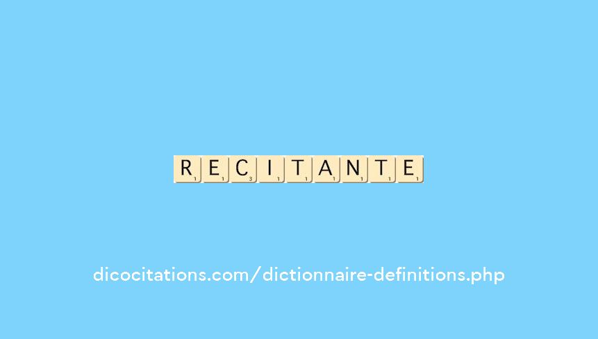 recitante recitante