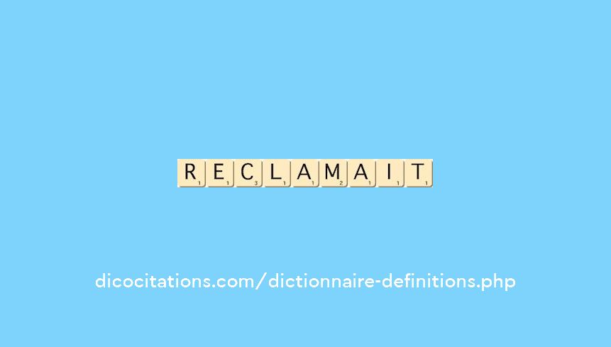 reclamait reclamait
