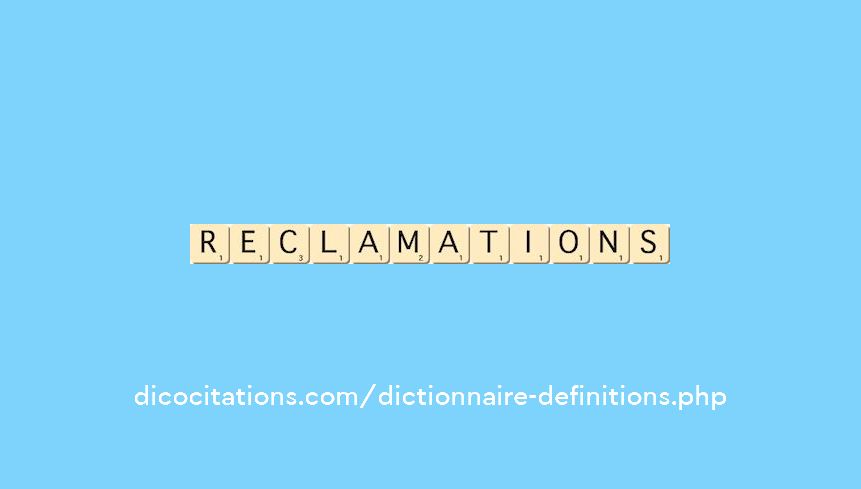reclamations