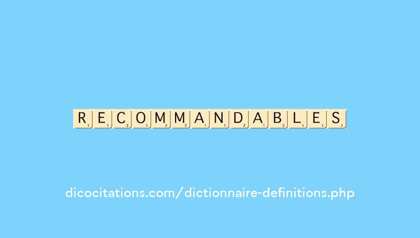 recommandables