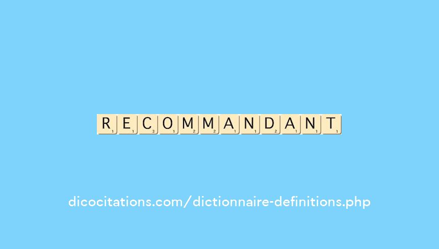 recommandant