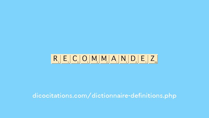 recommandez recommandez