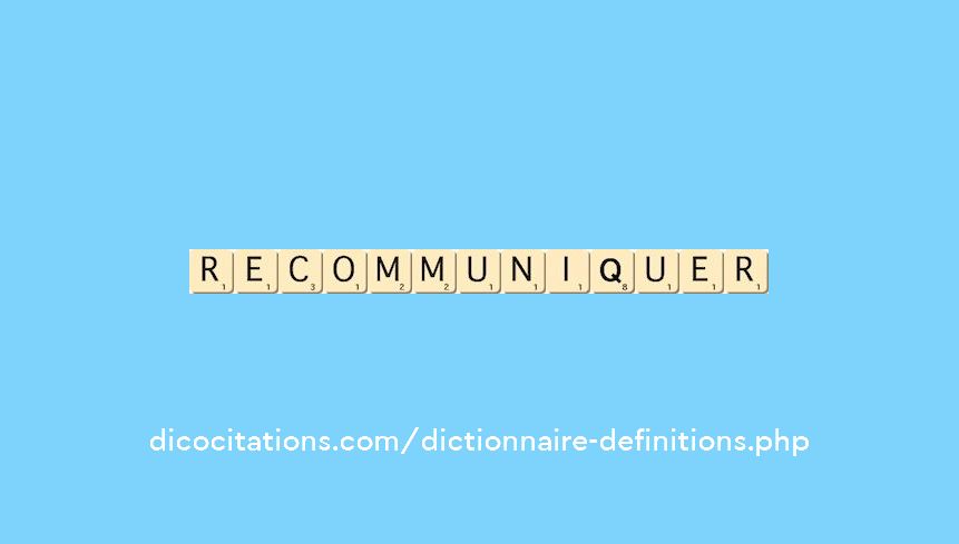 recommuniquer