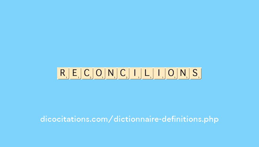 reconcilions reconcilions