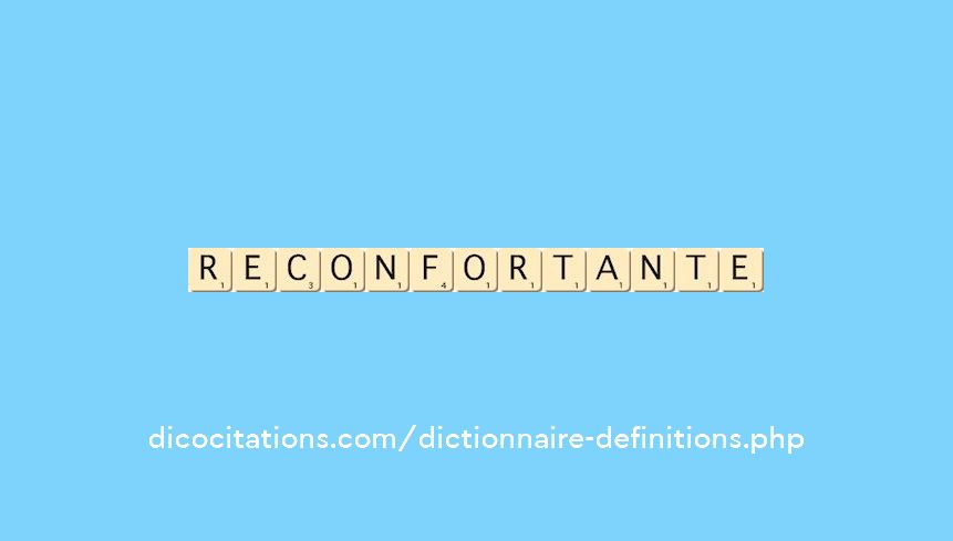 reconfortante reconfortante