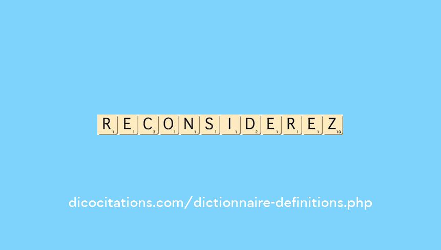 reconsiderez