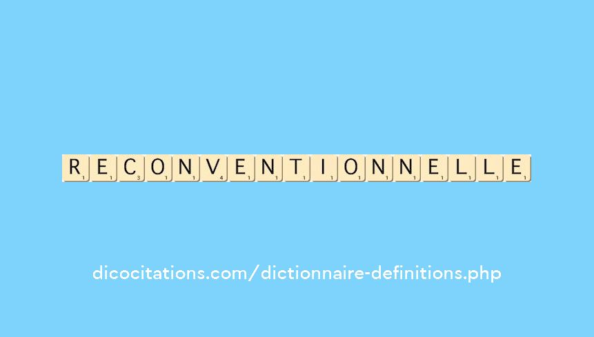 reconventionnelle