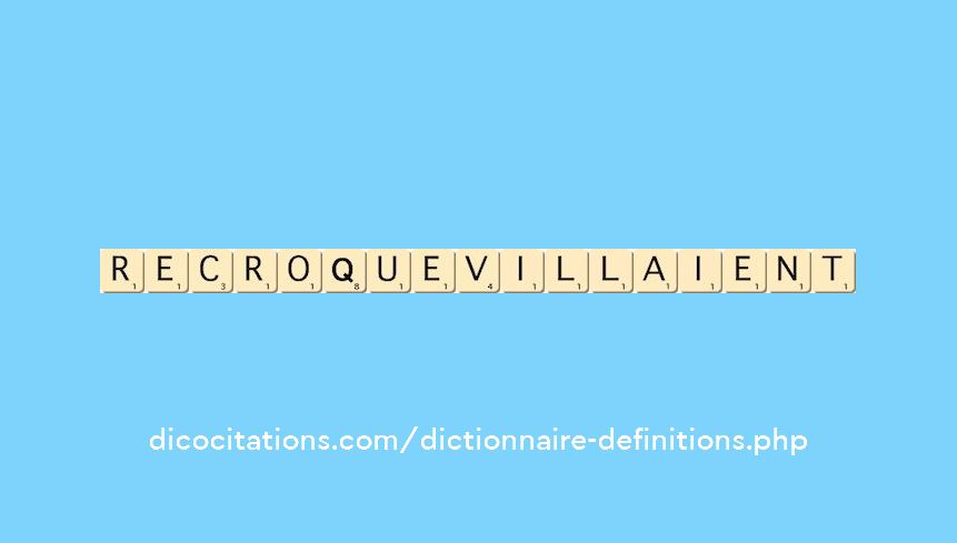 recroquevillaient