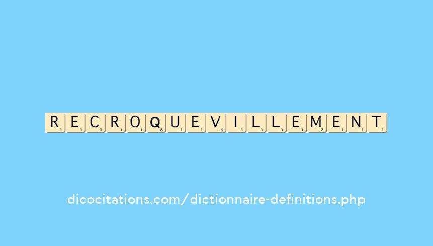 recroquevillement recroquevillement