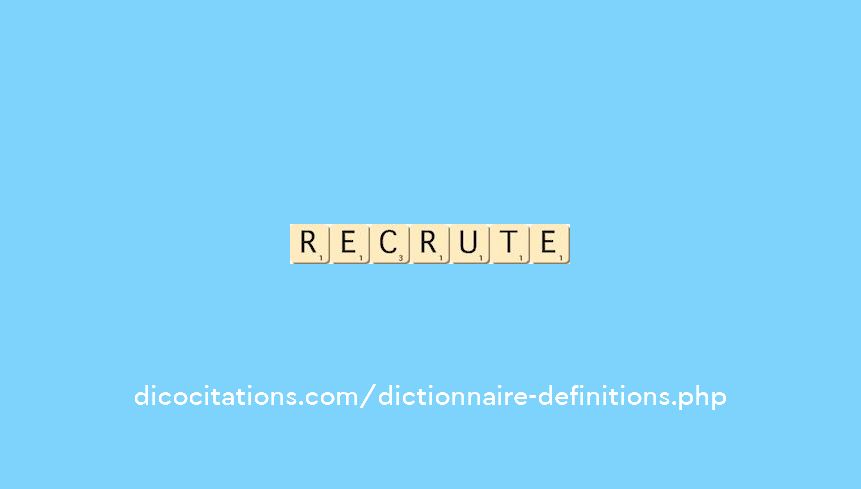 recrute recrute