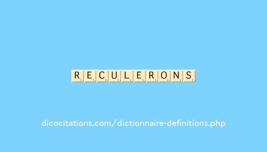 reculerons