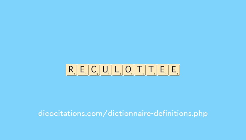 reculottee