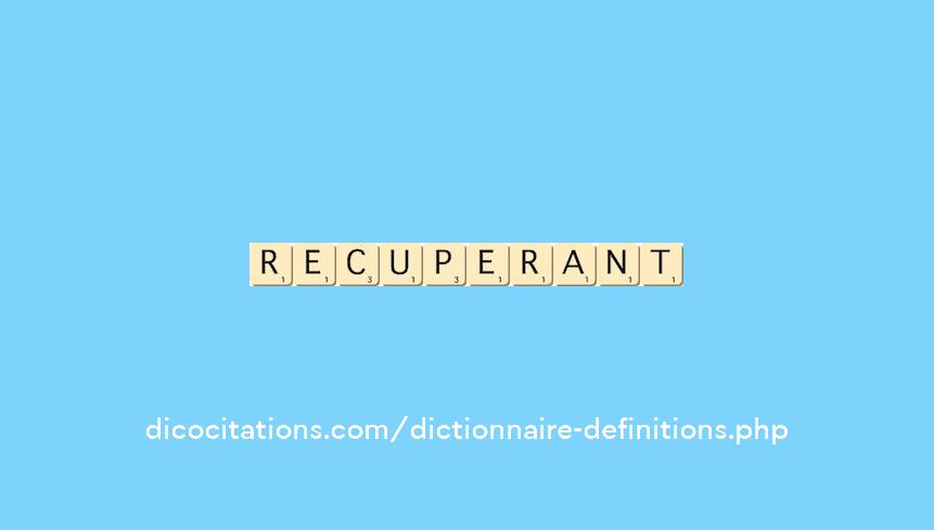 recuperant recuperant