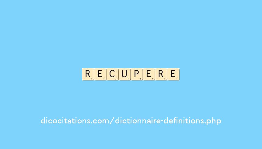 recupere recupere