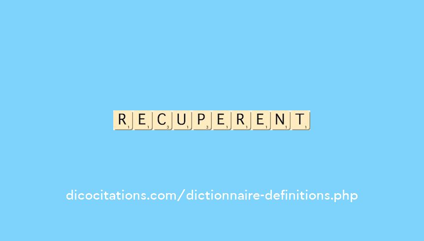 recuperent recuperent