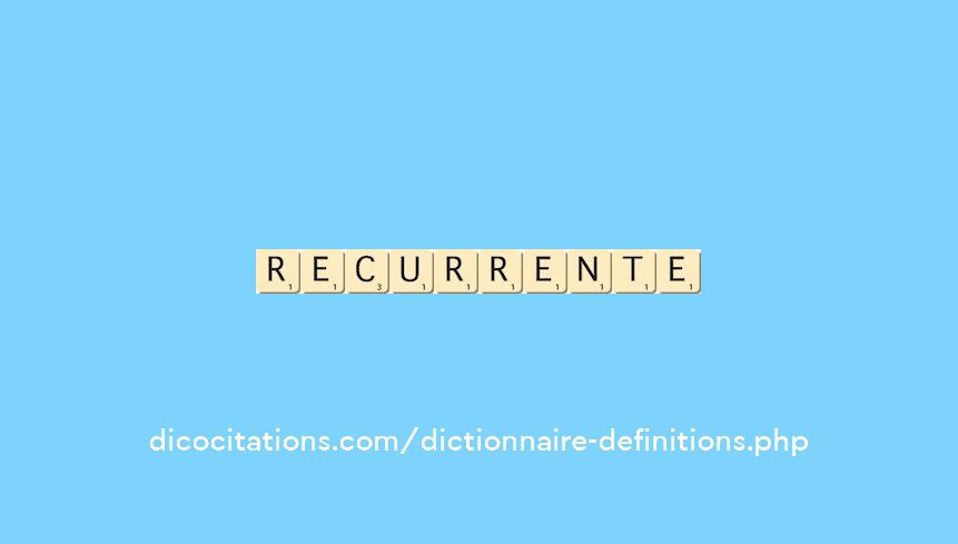 recurrente recurrente