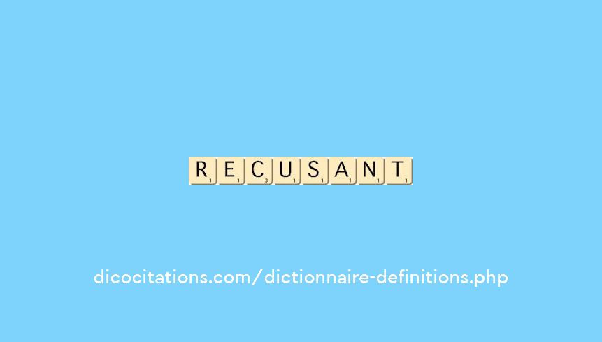 recusant recusant