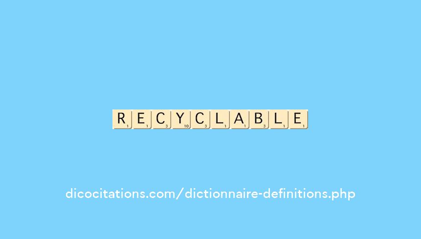 recyclable