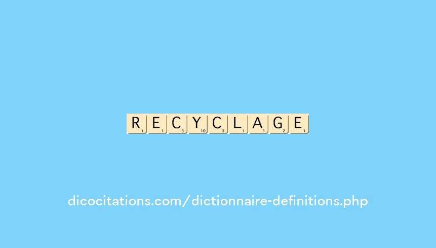 recyclage recyclage