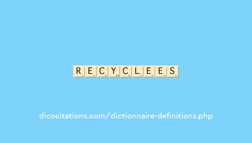 recyclees recyclees