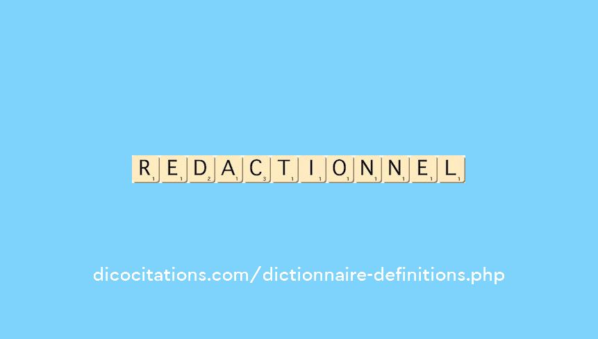 redactionnel redactionnel